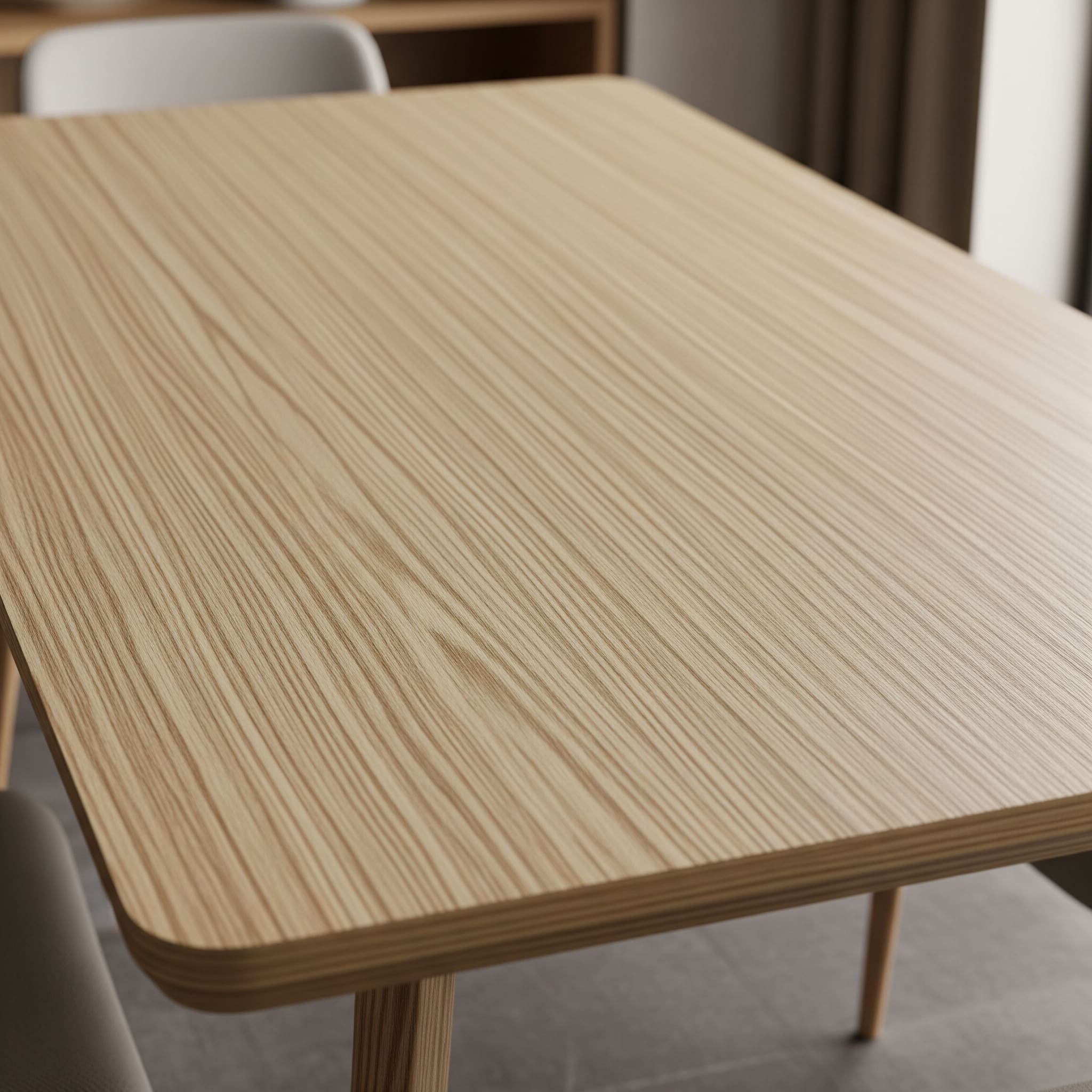 wood veneer table